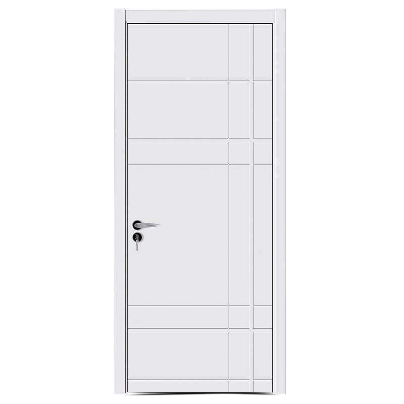 GJ-S536 White lacquered mdf wood PU-painting door