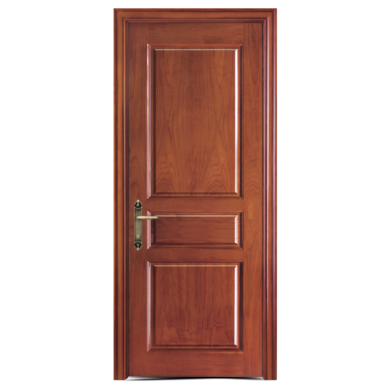 GJ-Y585 Deep carved solid rubber wood door
