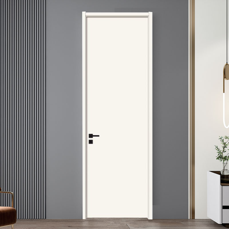 White melamine wood door