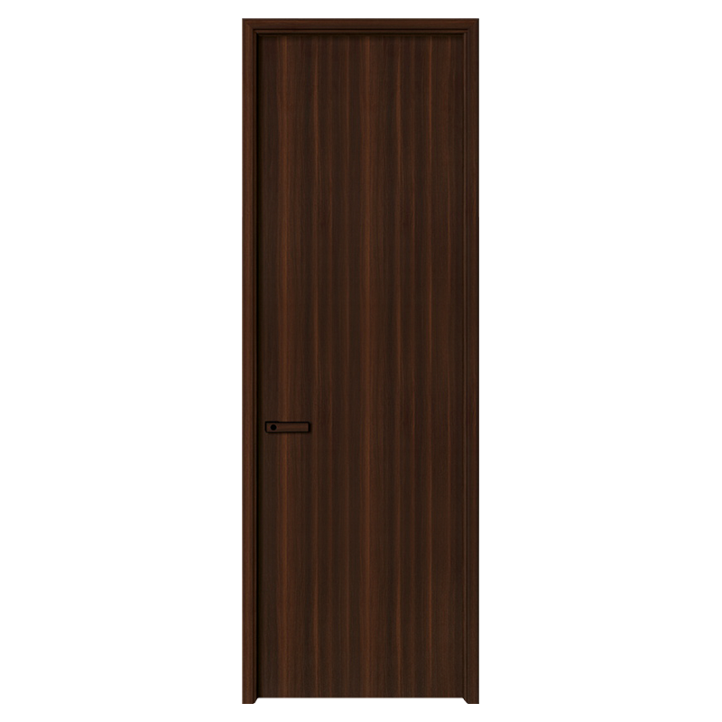 GA20-1 Walnut modern interior flush frame PVC door 