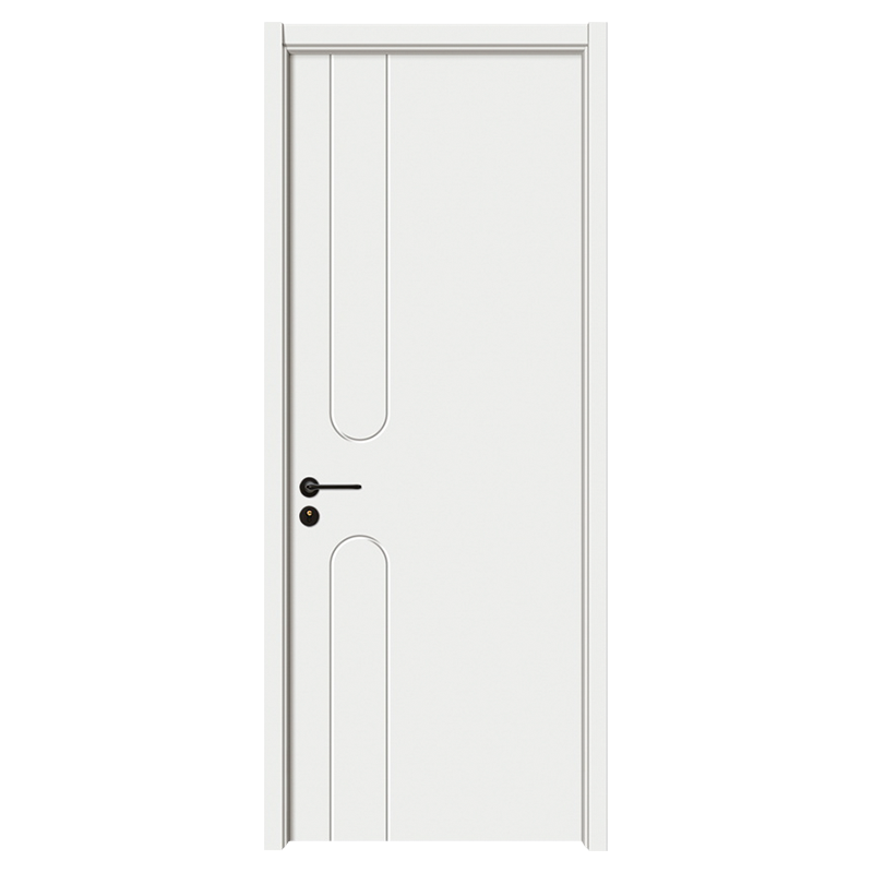 GA20-28 Pure white carved door simple designed PVC door