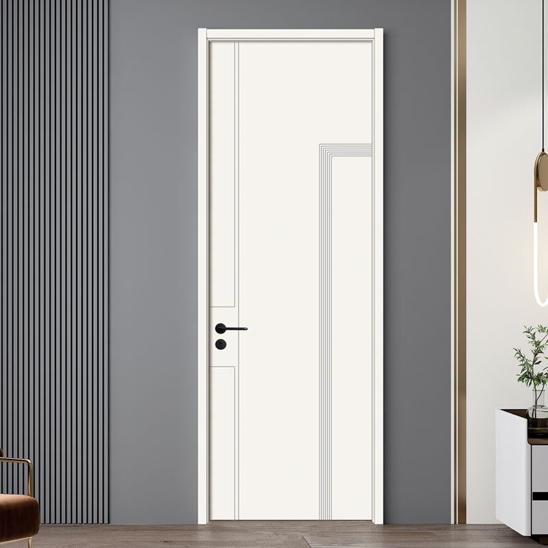 GW-101 Fancy modern design pvc white door