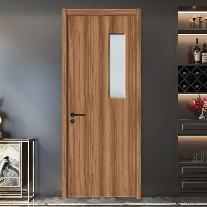 GA20-100B Light oak office door interior PVC noiseless wooden door