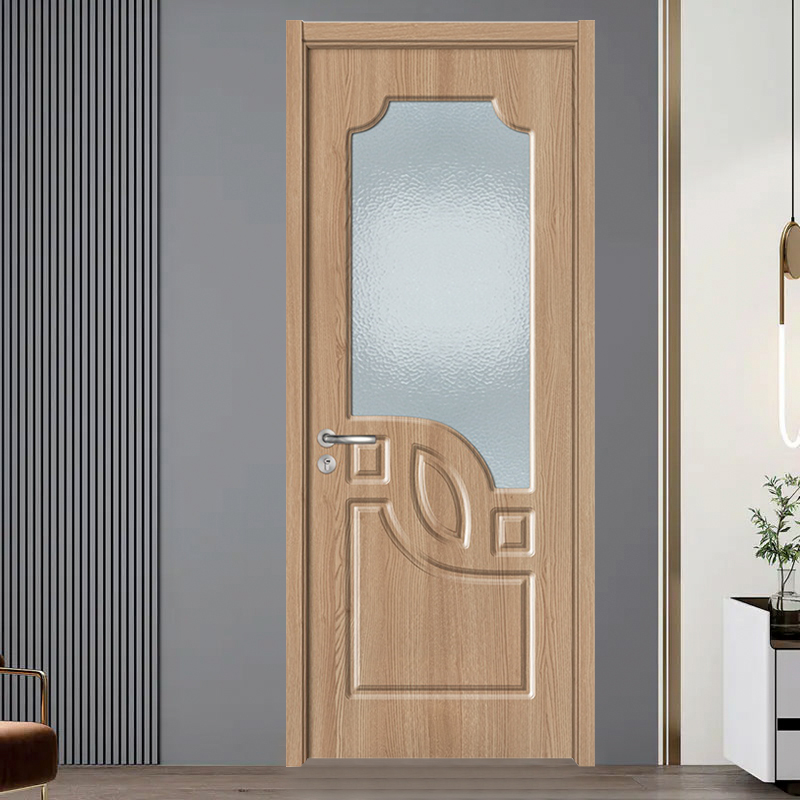 GA20-110B Light oak carved waterproof kitchen door bathroom door 