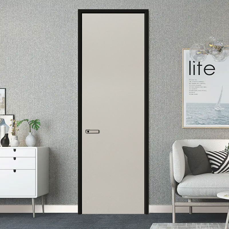 GA20-2 Grey PVC MDF interior living room door light luxuary door