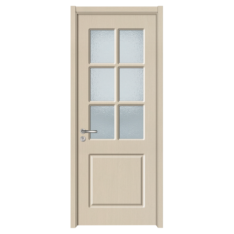 GA20-71 PVC frosted glass panel interior wooden door