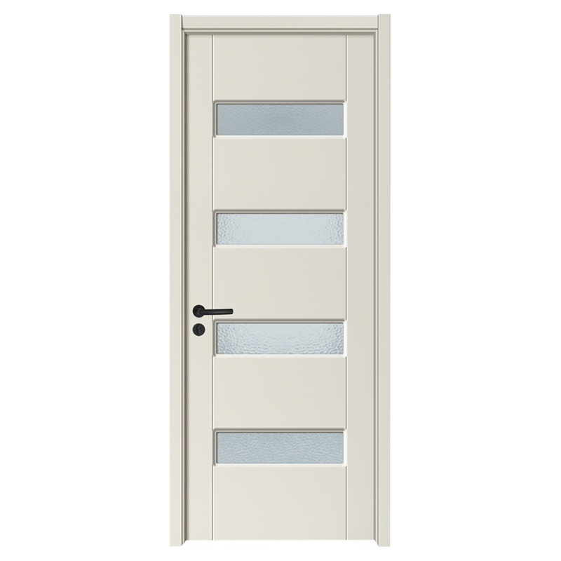 GA20-97B Light interior frosted glass door PVC wooden door